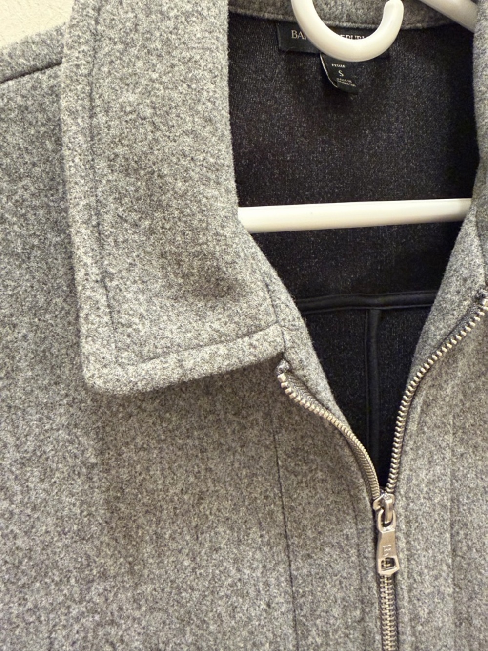 Banana Republic Factory Grey Zip Jacket - Picture 5 of 7